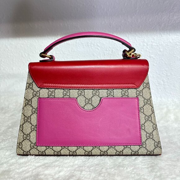Gucci GG Logo Supreme With Top Handle Padlock Shoulder Bag Crossbody - Picture 2 of 9